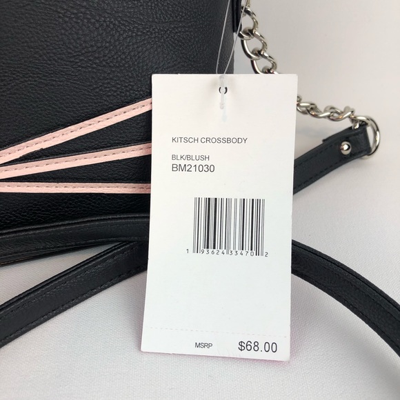 Betsey Johnson Black & Pink Cat Crossbody Bag $68 - Picture 5 of 6